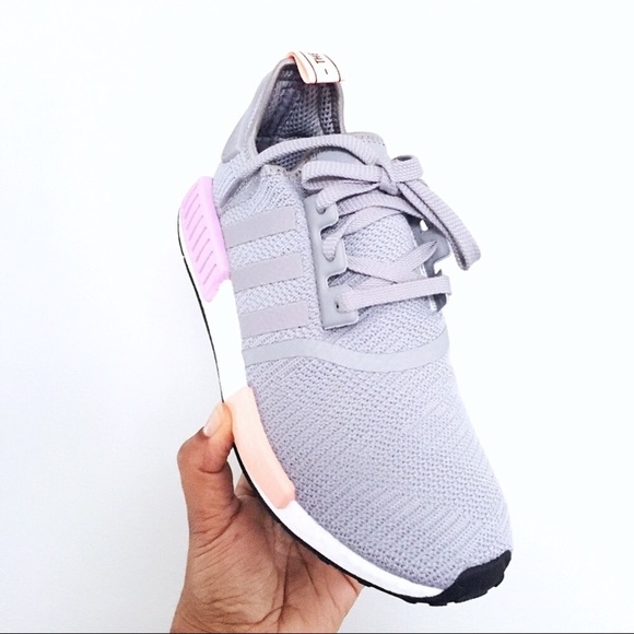 Women’s Adidas NMD R1 Light Granite Gray - Picture 3 of 6
